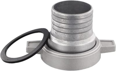 Waterpomp Connector - Pijp Adapter - Lekvrije Aansluiting - Inclusief Rubberen Pakking - 3 Inch tot 2.5 Inch - Zilver