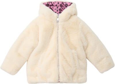 s.Oliver - female - Omkeerbaar jack met capuchon, dierenmotief en imitatiebont