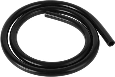 Siliconen vacuümslang voor hoge temperaturen, 4FT, 3/8" (10mm ID), 2.5mm dikte, geschikt voor automatische vacuümsystemen, zwart, 1 stuk