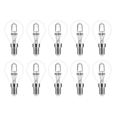Modee E14 Halogeen Lamp Dimbaar 28W ECO - 370lm - 2700K - Warm Wit - ECO Halogeen Globe Mini P45 - 10 stuks