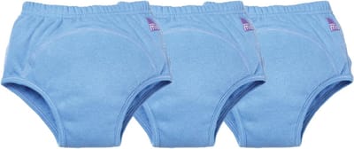 Oefenluiers Katoenmix - Zindelijkheidstrainers - Zindelijkheidstraining - Waterbestendig - 3 stuks - Blauw