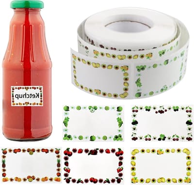 500 Stuks Zelfklevende Labels voor Inschrijvingen - Ideaal voor Jam, Inmaak en Bewaarpotten