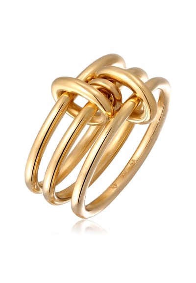 Elli - Ring - Elli Ring zonder Stenen Dames Knoop 925 Sterling Zilver Feest / Oudejaarsavond - Dames