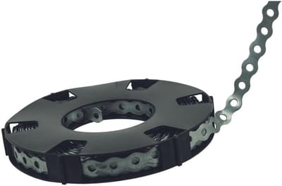 Montagegatband Gegolfd - Bevestigingsband Cassette - Vastzetten Bevestigen - Verzinkt Staal - 10 Meter