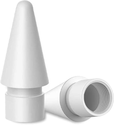 2x Replacement tip voor Apple Pencil 1/2 - Vervangende punt - Stylus tip - Wit - Tekenen en schrijven - Jonyx