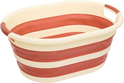5Five Wasmand - 21L - rood - PP - opvouwbaar - 39 x 39 x 53 cm - flexibel