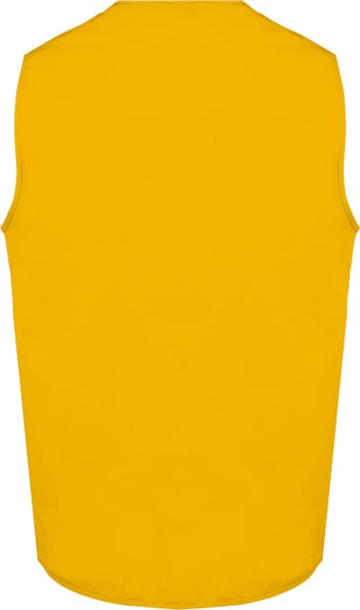 Gilet Unisex L WK. Designed To Work Mouwloos Yellow 65% Polyester, 35% Katoen