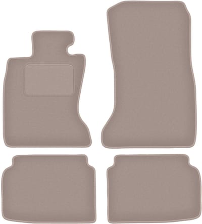 Beige velours vloermatten voor: BMW 7 F01 sedan (2008-2015)