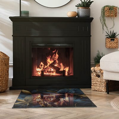 Coloray Vloerplaat Houtkachel - Onderplaat Kachel - 80 cm x 60 cm - Houtkachel Vloerplaat - Marine Vloerplaat Kachel - Onderplaat Voor Houtkachel - Vloerplaat voor Houtkachel - Vloerplaat Open Haard - Verwarmingsaccessoires