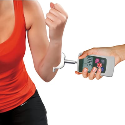 Krachtmeter 500N / 110LB / 50KG / 1800 Oz – Push & Pull Spierkracht Testapparaat met Max Waarde, Digitale Spierkrachtmeter Handkracht Tester