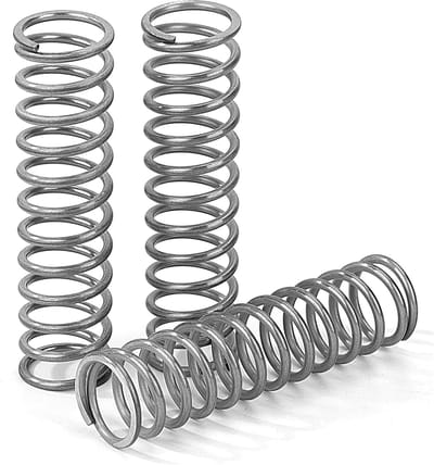Drukveren Roestvrij Staal - Compressieveren - Industriële Toepassingen - Hoge Veerkracht 8.4kg - 80mm Lengte - Metaal