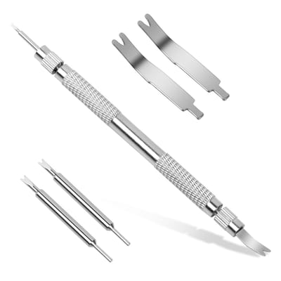 Dailygoods- Horloge Gereedschap 5-delige Set - Horlogeband Inkorter - Veerstang Tool - Link Verwijdering - Duurzaam Stalen Ontwerp - Eenvoudig in Gebruik