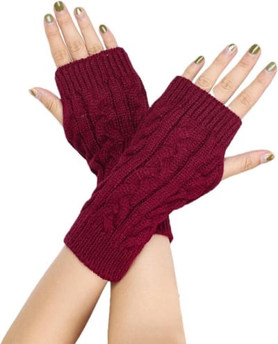 Stijlvolle Vingerloze Handschoenen voor Dames - Warme Winterhandschoenen met Duimopening en Polsbedekking voor Comfort en Bescherming