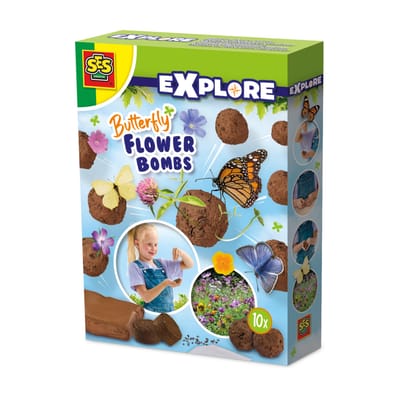SES Creative – Explore - Vlinder Bloembommen – Bloembommen maken – Bloemen zaaien – Lok vlinders naar je tuin