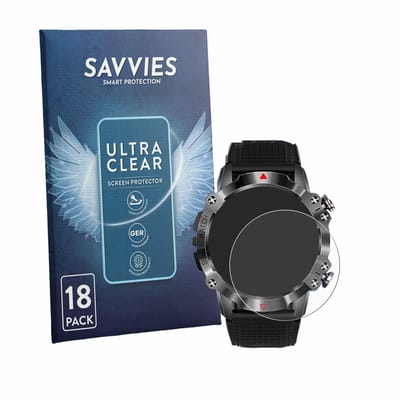 Savvies - Screenprotector voor Rmana KR10 1.39" - Folie Beschermfolie transparant 18 Stuks