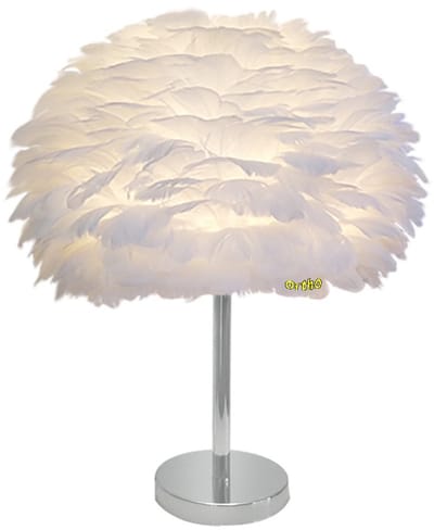 Ortho® - Verenlamp - Tafel lamp 40cm - Nachtlamp - ø 25cm - Ronde Staande Voet - R/Kl/Wit/Zilver