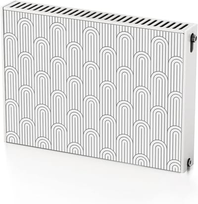 Radiator Magneetfolie - Radiatorbekleding - Interieur Verfraaien - Zelfklevend Patroon - 80x60 cm - Zwart
