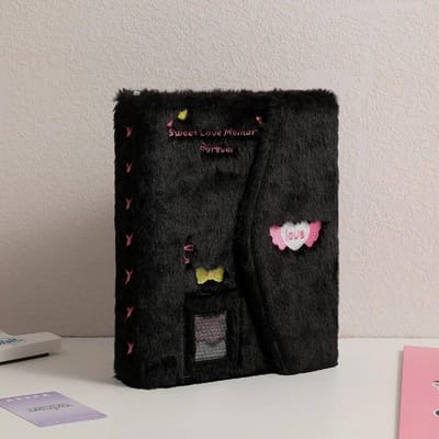 A5 Ins 3-inch kleine kaartopslag Pluche stijl pluche fotoalbum Celebrity Idol Albumkaarten Collectie Binder Fotokaarthouder