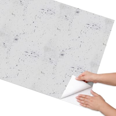 Coloray Meubel Wrap Folie - Wit Meubelfolie - 75x150 cm - Wrapfolie Keuken Subtiele abstractie - Decoratiefolie - Abstract Meubelfolie - Meubel Wrap Folie - Woonkamer decoratie - Abstractie