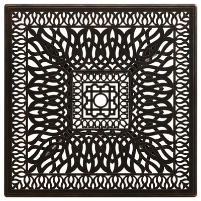 vidaXL - Tuintafel - 90x90x73 - cm - gietaluminium - bronskleurig