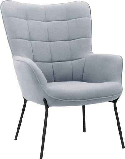 Boris - Loungestoel Licht Grijs Flavio (99 x 73 x 80 cm)