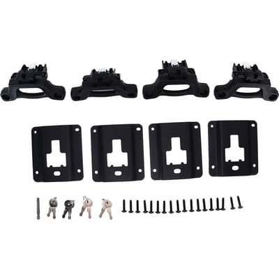 Jeu de taquets de benne de camion avec verrouillage FL3Z‑99000A64‑B Remplacement pour Ford F‑250 F‑350 Super Duty 2017‑2021 black