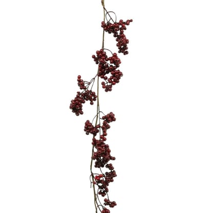 Slinger van bessen, kersttak, bes, rode winterbes L180cm