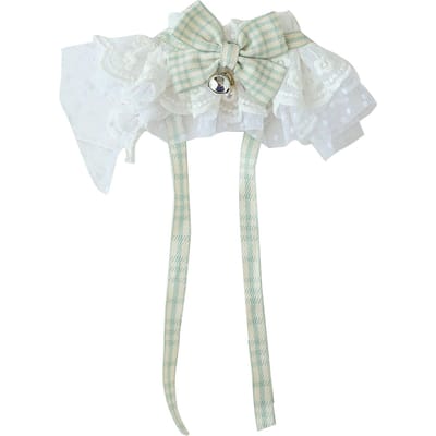 Kat Kant Slab met Strik en Bel Decoraties Verstelbare Verkleed Accessoires Hond Kant Bandana XS 24in: 63.5 X 48 X 50.8cm / 25 X 18.9 X 20in groen