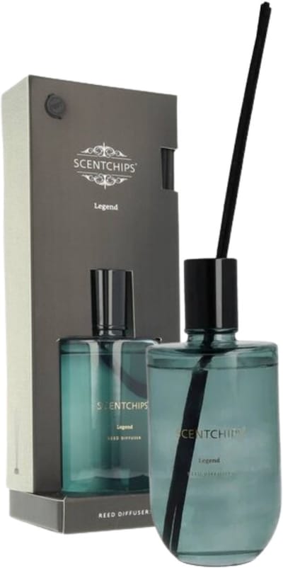 Scentchips Geurstokjes set Serene Legend - Geurstokjeshouder - Geurstokjes Navulling - Geurstokjes - Voorgevuld - Geurverspreider - Huisparfum - 300ml