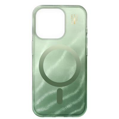 iDeal of Sweden Clear Case geschikt voor MagSafe geschikt voor iPhone 16 Pro - Sage Green