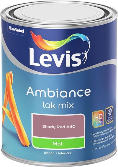 Levis - Ambiance Lak Mat Mix - Shady Red A40 - Mengverf - 1 L