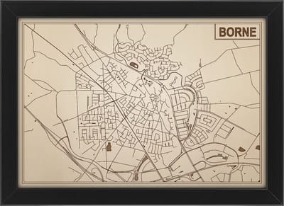 Decoratief Beeld - Houten Van Borne - Hout - Bekroned - Bruin - 21 X 30 Cm