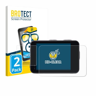 BROTECT - Screenprotector voor Akaso Brave 7 - Folie Beschermfolie transparant 2 Stuks