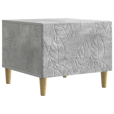 vidaXL - Salontafel - Betongrijs - 50 - x - 49 - x - 40 - cm - Bewerkt - hout