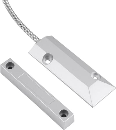 Magnetische Sensor - Deur Contact - Beveiliging Huis - Sterke Magneet - 106mm Lengte - Zilver
