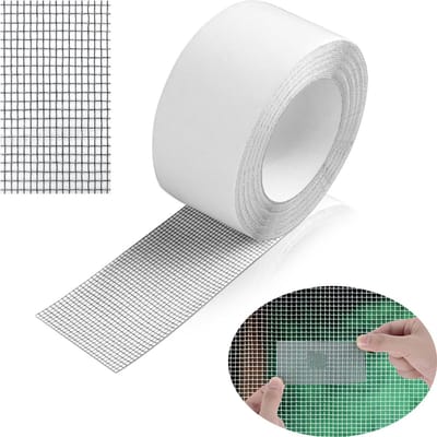 Hor Reparatie Tape - 5cm*5m - Reparatie van horren - Insectengaas voor schermramen - Zelfklevende reparatiepleisters - Hor Reparatie - Op maat te snijden - Zwart