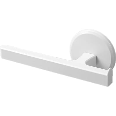 T-vormig handdoekenrek Eenvoudig Vrij ponsen Wandgemonteerde handdoekhanger voor badkamer toilet Wit wit