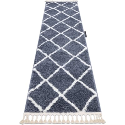 Kleden Rugsx Tapijt, Vloerbekleding BERBER CROSS grijskleuring 70x250 cm
