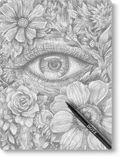 Oog Met Bloemen | Dot painting | 50x60cm  Meest gekozen | Dot painting | Oh My Dotz | Dots stippen | Diamond painting & Schilderen op nummer alternatief | Happy hobby