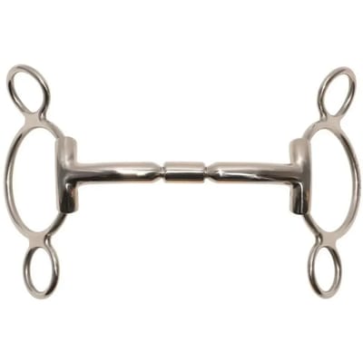 3 of 4 rings bit voor rechte paarden Metalab