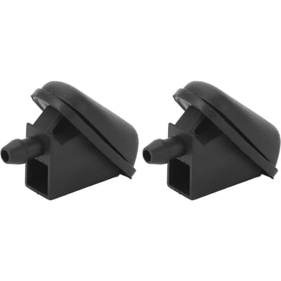 2 Stuks Ruitensproeier Nozzles 61667146377 Ruitensproeier Nozzle Spray Jet voor Cooper R50 R52 R53 black