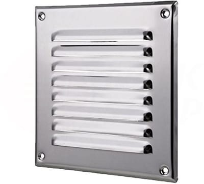Ventilatierooster voor Keuken, Badkamer en Toilet - Weerbestendig met Insectenbescherming in Diverse Maten