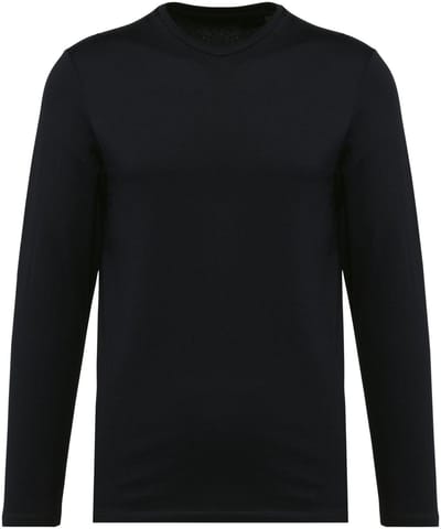 Kariban Premium Supima® heren-T-shirt ronde hals lange mouwen PK302 - Black - S