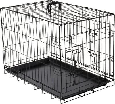 Adori Bench 2-Deurs Zwart - Hondenbench - 62x44x50 cm
