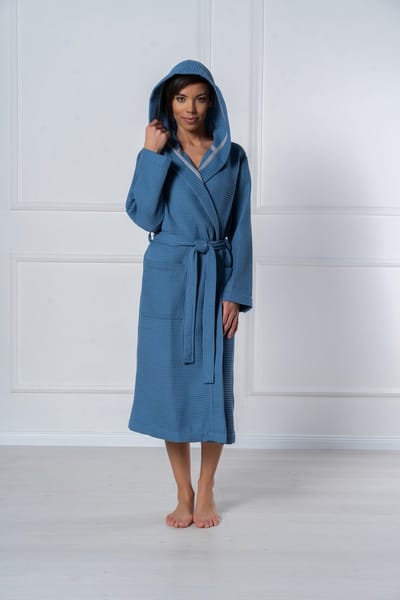 Belmanetti Badjas Dames Bamboe Kamerjas Bamboo Malta 1545/567 Captain's Blue 38 / M