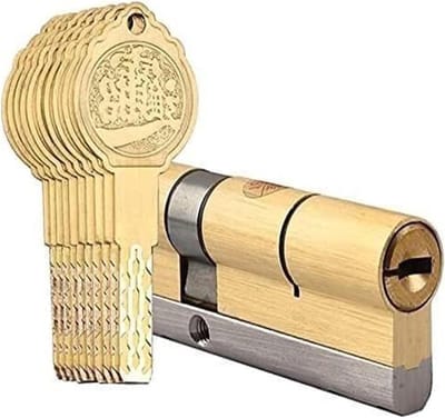 Slotcilinder Deurslot - Cilinderslot Messing - Huis Beveiligen - Anti Kerntrek Beveiliging - 70mm - Zilver