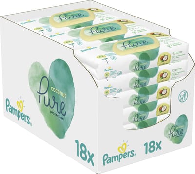 Pampers - Pure Coconut Babydoekjes - 756 billendoekjes / wipes
