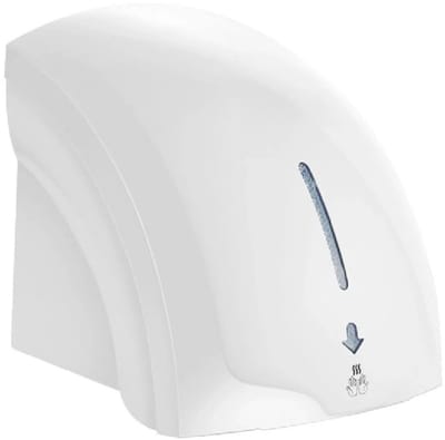 Handdroger | Nieuwe Model | 1800 Watt | Droogtijd 10 - 12 Sec. | Luxe | Snel Je Handen Drogen | Papier Dispenser | Horeca | Higestone | Wit