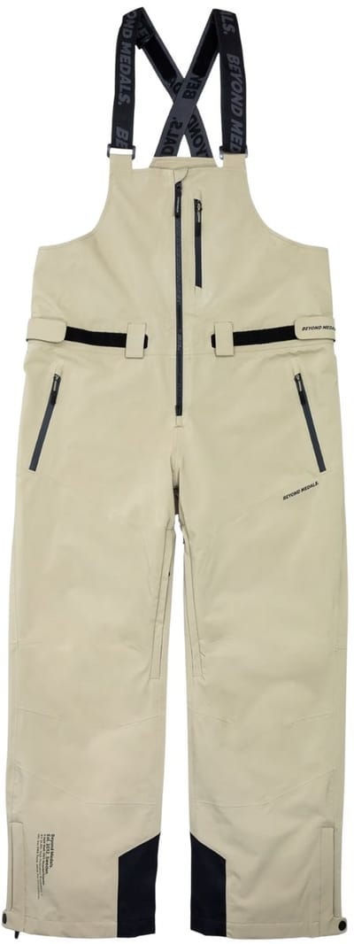 Beyond Medals Tech BIB 3L Ski- en snowboardbroek heren Beige S