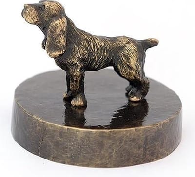 Engelse Cocker Spaniël - Verbronsd Honden Asbeeld Dieren Urn Voor Uw Geliefde Hond